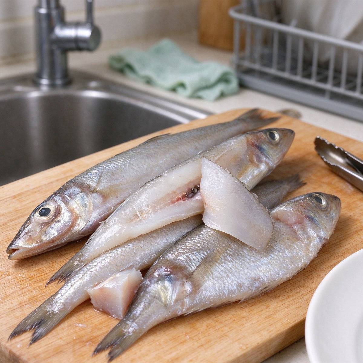 Fresh Whole Sardines Ready to Fry