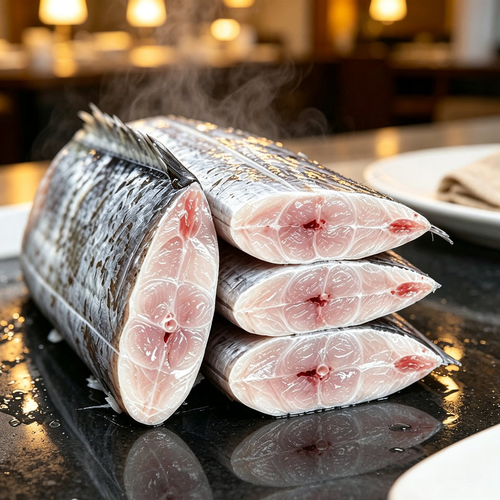Fresh Cut Hairtail Ribbonfish Sections