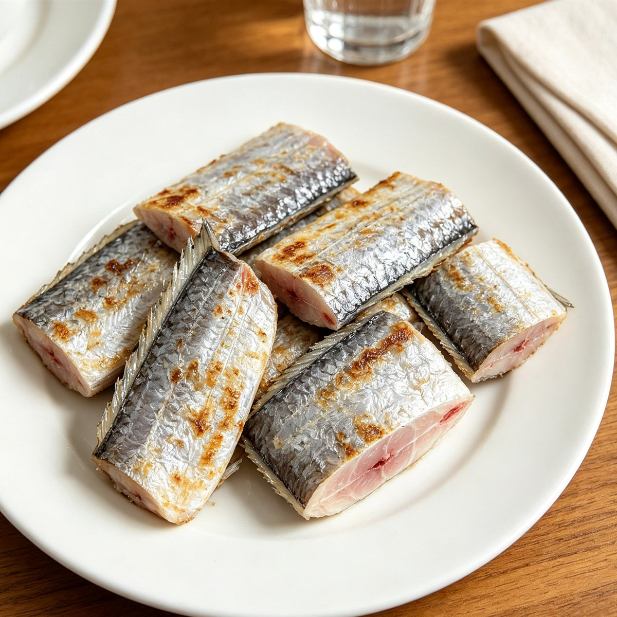 Fresh Cut Hairtail Ribbonfish Sections